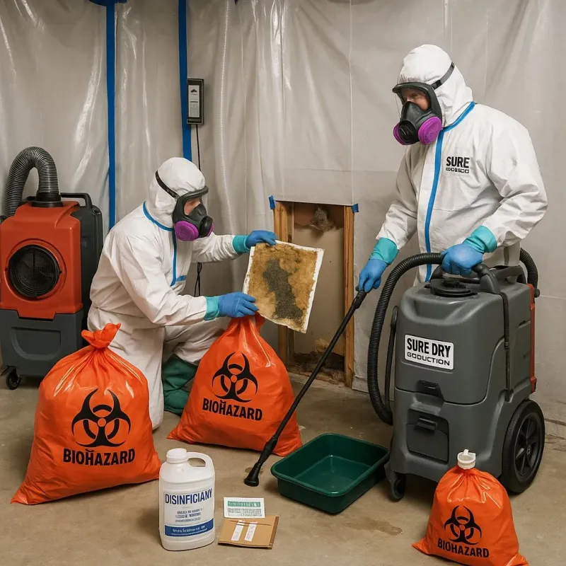 Contaminated Water Handling Protocols process in Sedan, KS